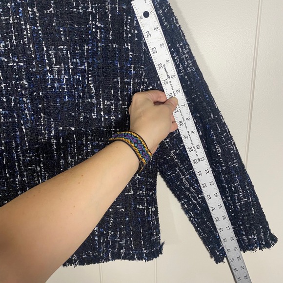 NWT Ann Taylor Petite Tweed Blazer Skirt Suit Set Size 6P 4P Preppy Career - Picture 14 of 16